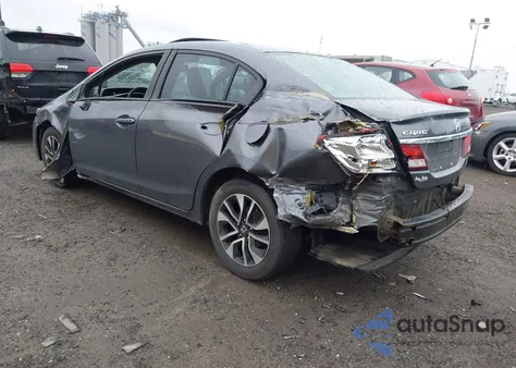 2015 Honda Civic Ex z USA, uszkodzony, nr VIN 2HGFB2F88FH505349